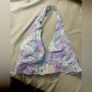 Halter bralette from pink
